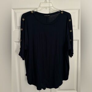 Kim & Cami Women’s NAVY 2x Blouse